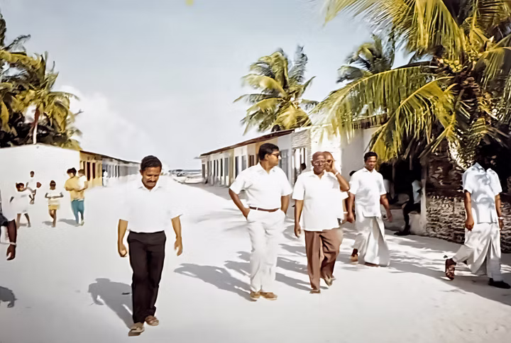 Abdulla Rasheed with Scout leaders