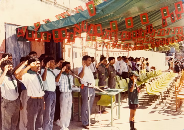 Scout ceremony connected to Ahmed Imaad Mohamed