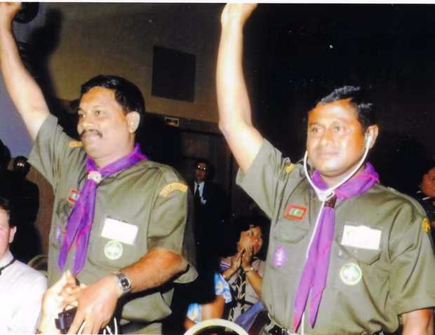 Ahmed Imaad Mohamed at a Scout event